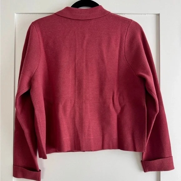 Sezane Women's Burgundy Cardigan - Picture 3 of 3